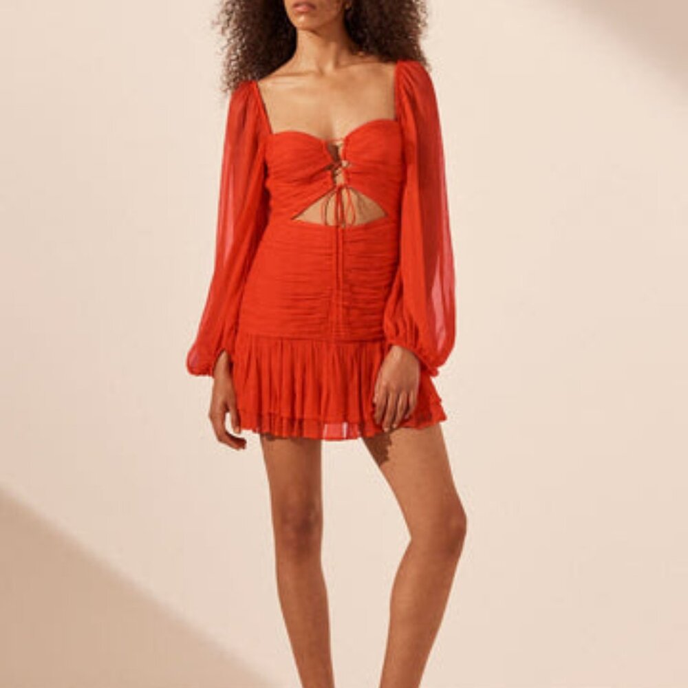Shona Joy Maya Mini Dress (Hibiscus)
